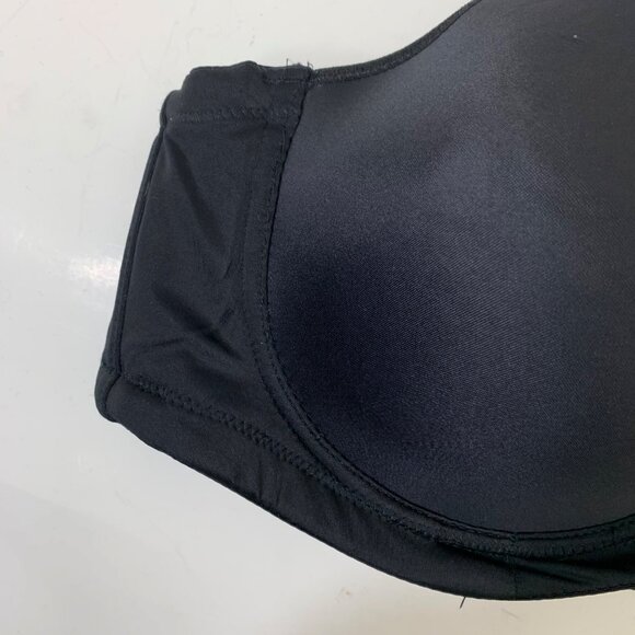 Ashley Stuart Smoothing Plunge Butterfly Bra in Black - Size 38D - Picture 3 of 9